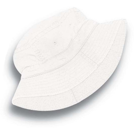 VA101 | VACATIONER- Pigment dyed, garment washed cotton twill, crushable bucket hat style.XL-61 cm (7 5/8")- WHITE