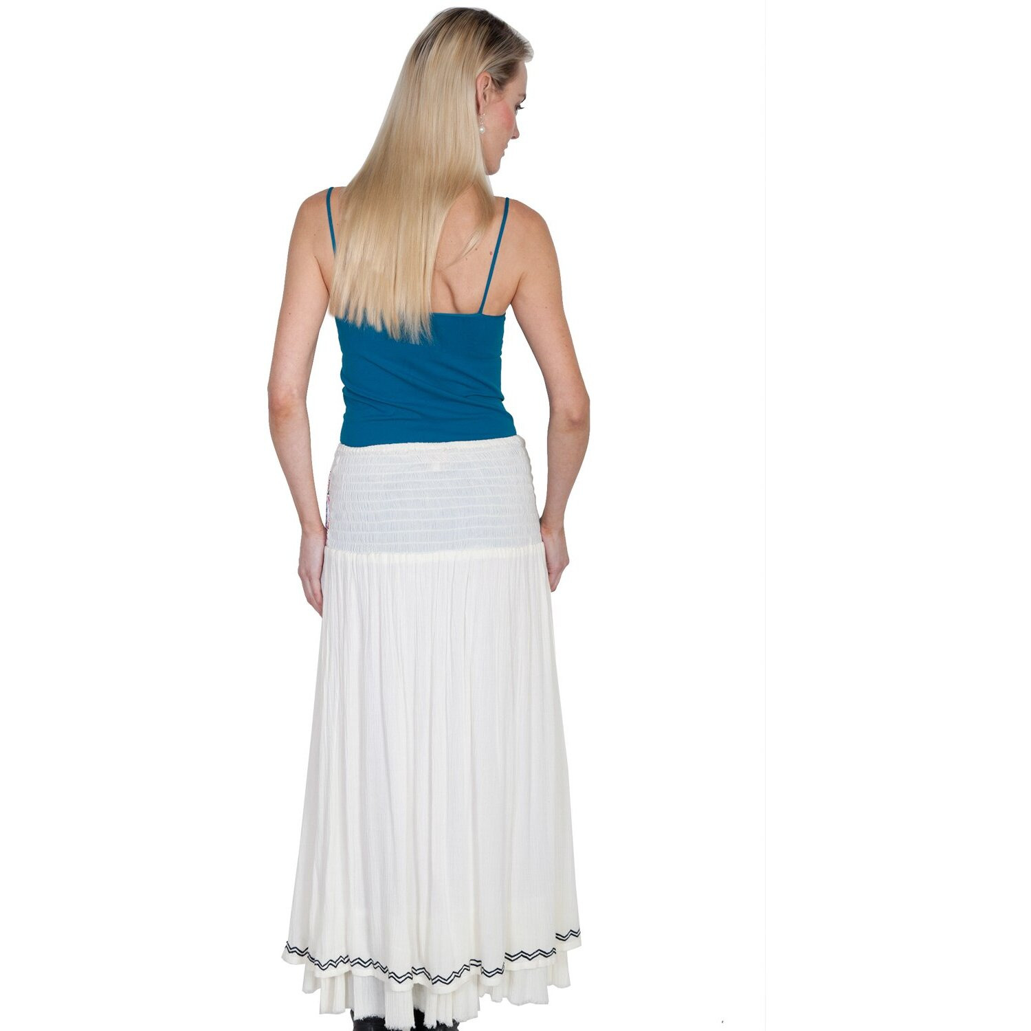 LINED EMB. FRONT PANEL SKIRT