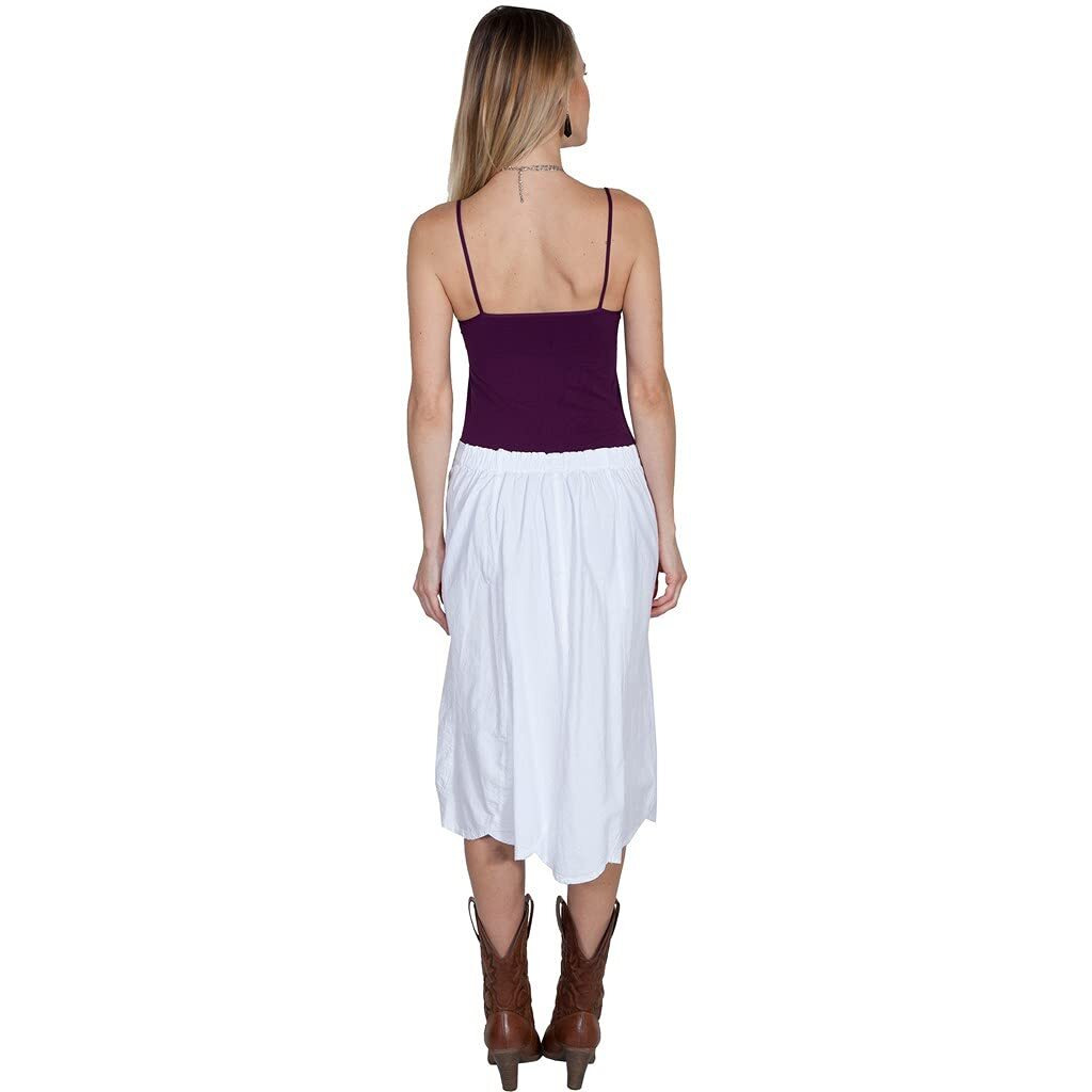 TIE FRONT SKIRT ELASTIC BACK