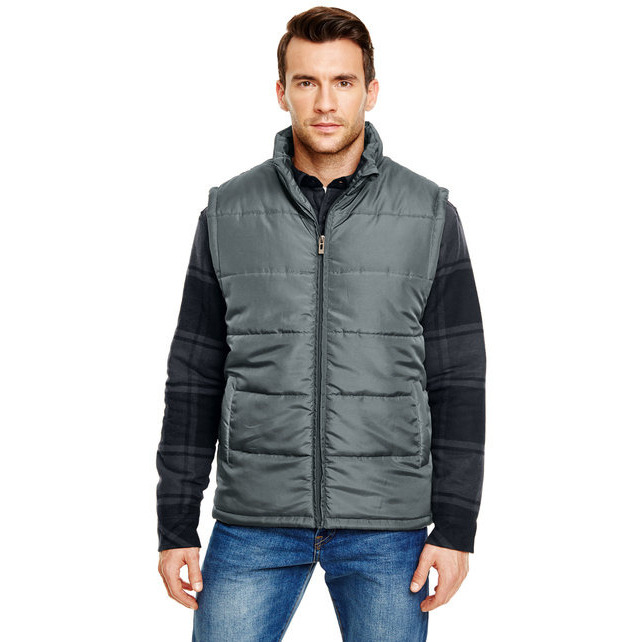 Burnside Puffer Vest - Charcoal, M