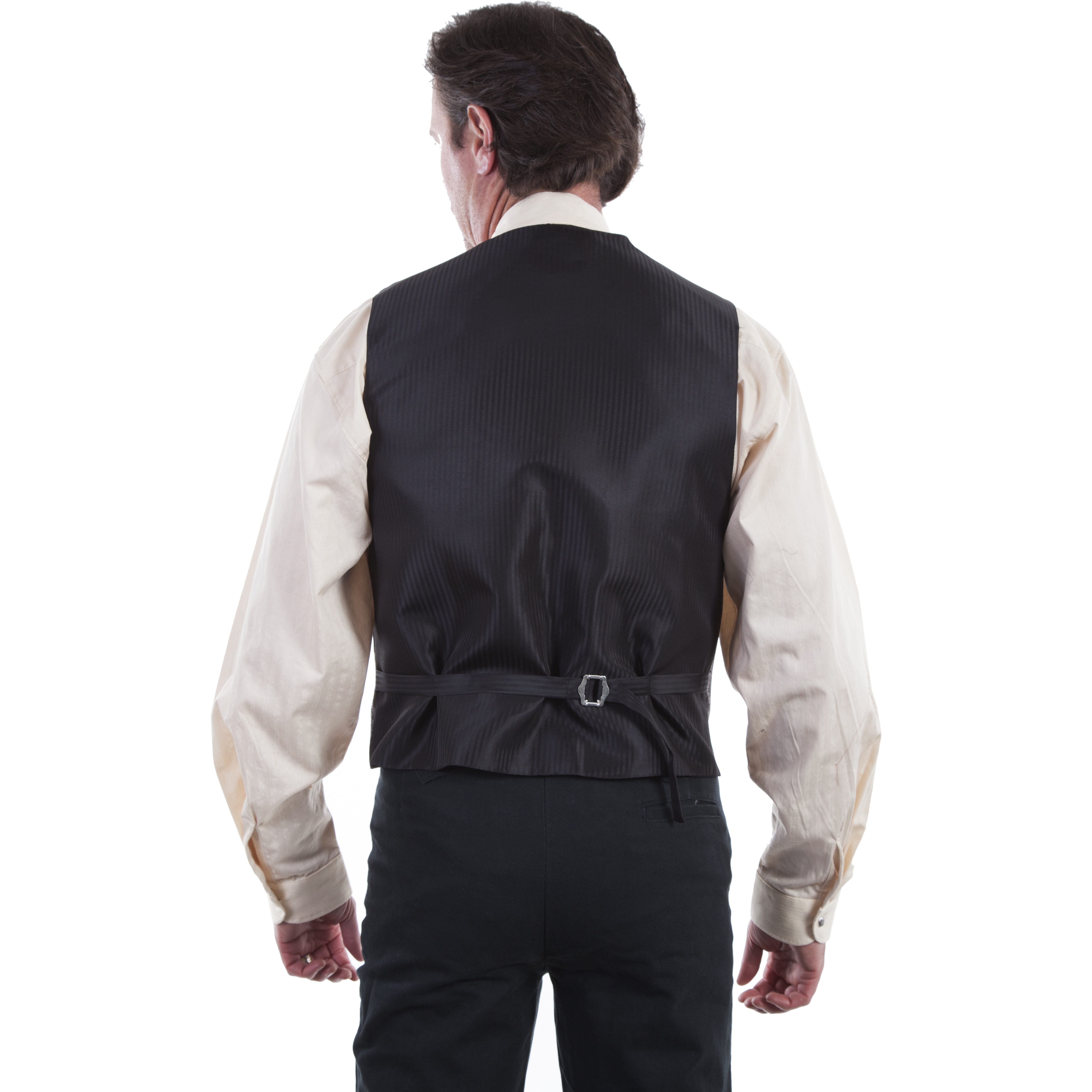 NO LAPEL PAISLEY VEST