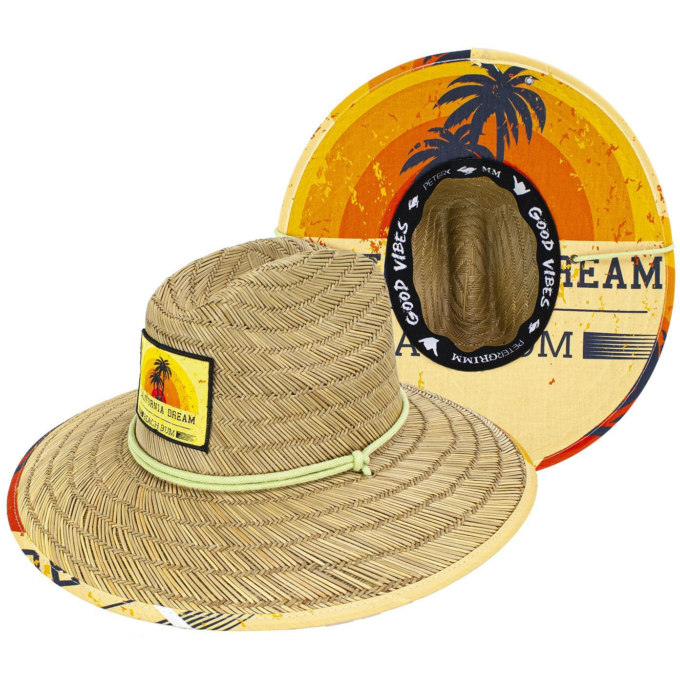 Beach Bum Straw Lifeguard Hat
