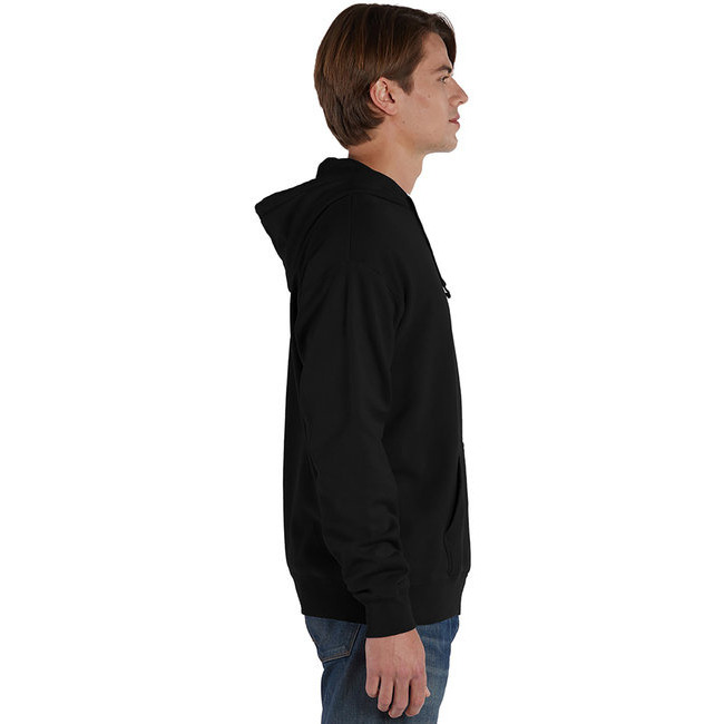 ComfortWash by Hanes Garment Dyed Unisex Hooded Pullover Sweatshirt - Black, M