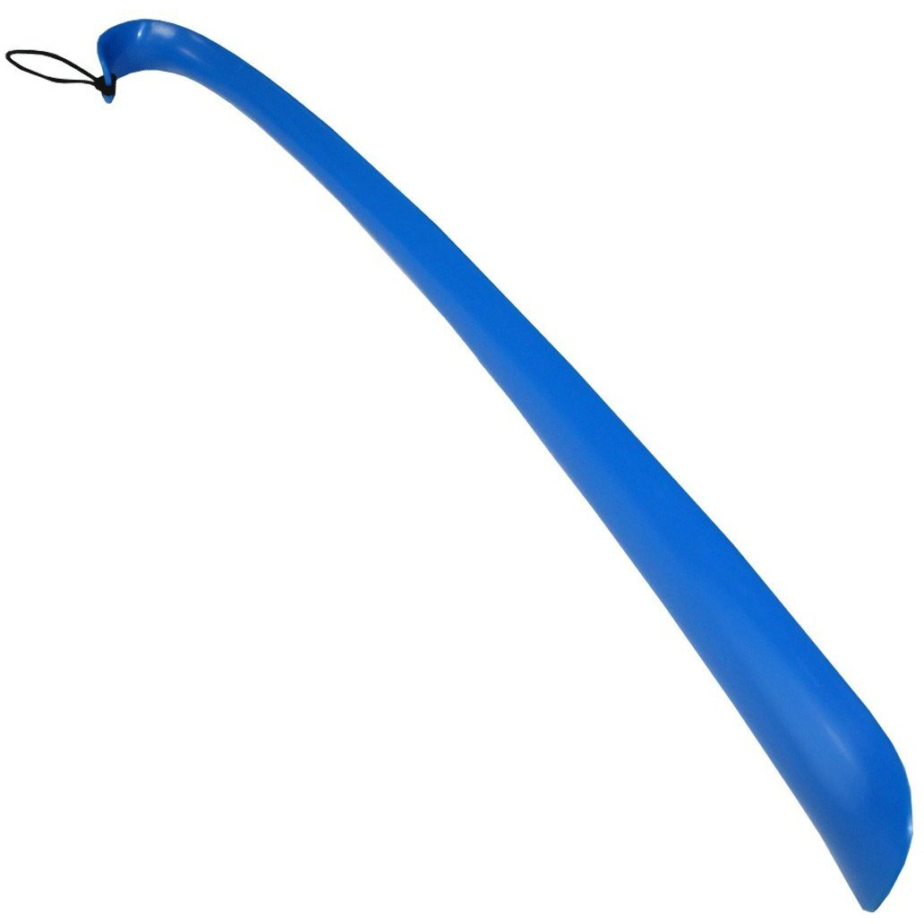 Rehabilitation Advantage Flexible Blue Plastic Shoehorn, 24 Inch