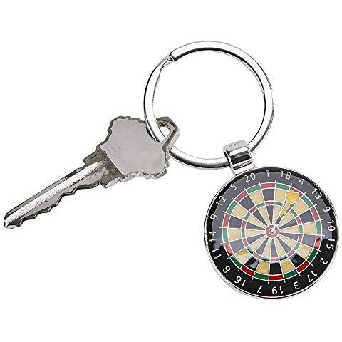 Dart Board Key Chain, 3"