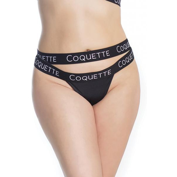 Fine Lace Back Double Strap Waistband Black OS/XL(D0102H505LV.)