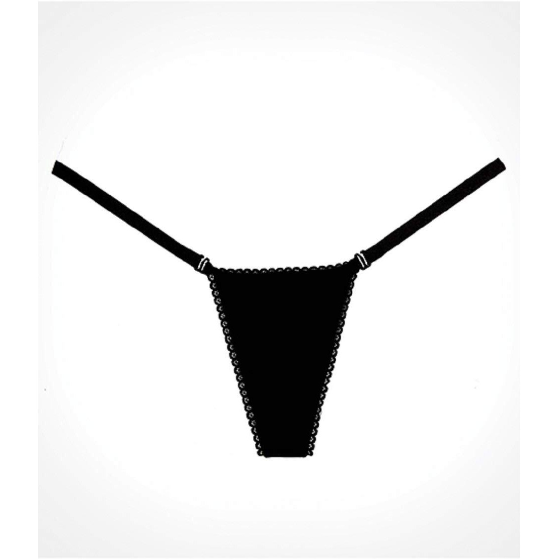 Adore Between The Cheats Wetlook Panty Black O/S(D0102H50E27.)