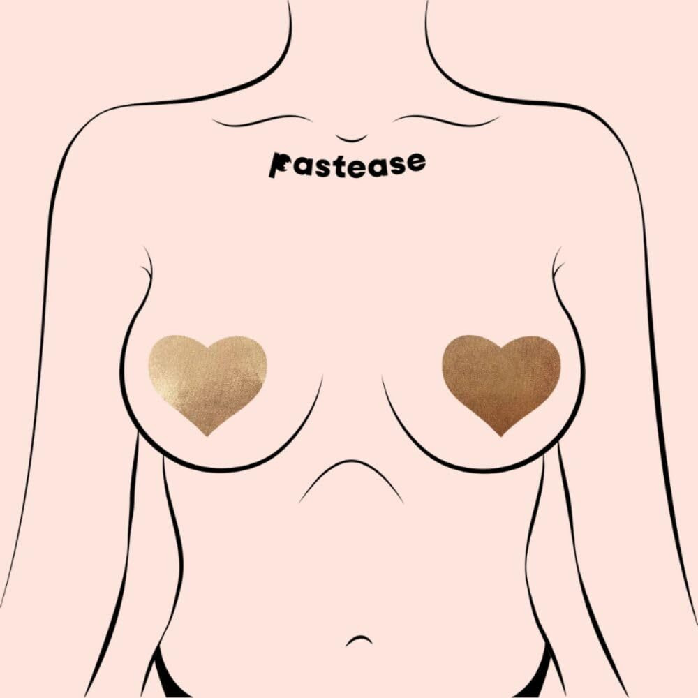 Pastease Love Liquid Rose Gold Heart Pasties(D0102H5J2HY.)
