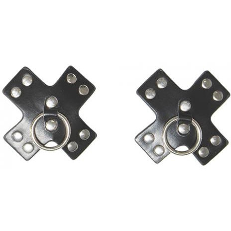Studded Cross Reusable Pasties Black O/S(D0102HESCDY.)