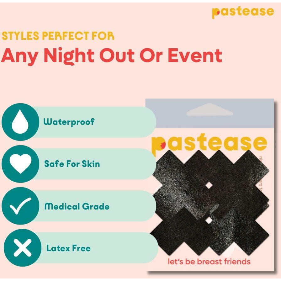 PASTEASE PETITE PLUS X SMALL LIQUID BLACK CROSS 2 PAIRS