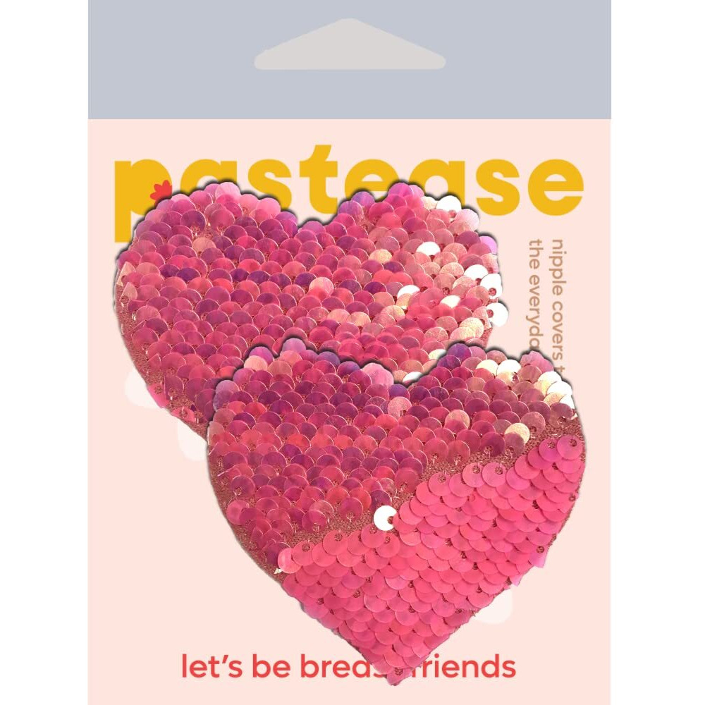 Pastease Color Changing Flip Sequins Heart Pink O/S(D0102HE96KW.)