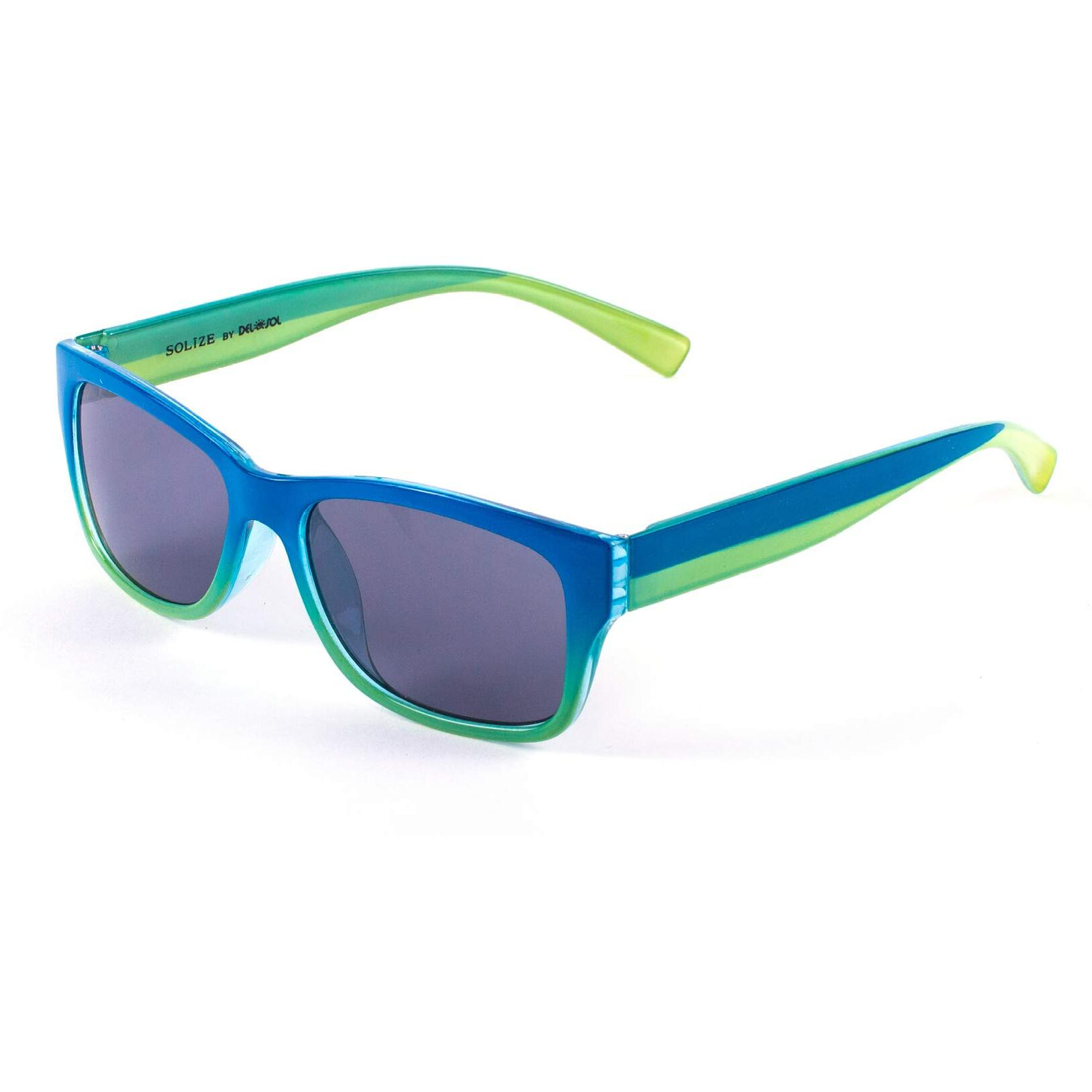 Kids Solize Hello Summer - Blue and Yellow to Green by DelSol for Kids - 1 Pc Sunglasses
