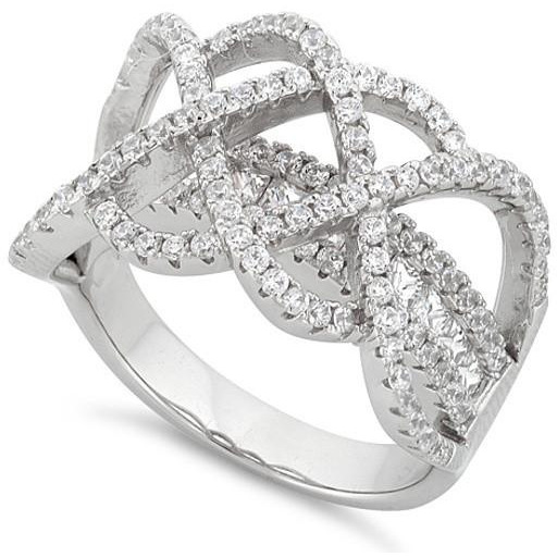Ring Ceremony Double Infinity 2 In 1 CZ Ring(D0102HEYHTY.)