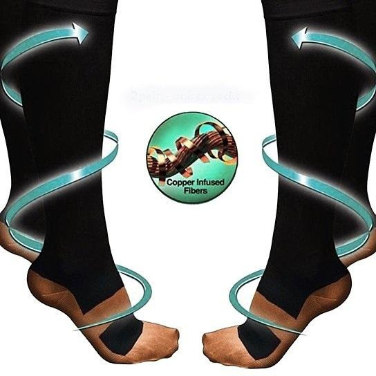 Copper Infused Compression Socks 6-Pack Lightweight(D0102HEY6M7.)