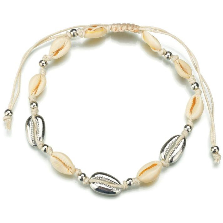 Ocean And Earth Cowrie Shell Statement Necklace(D0102HEYSHV.)