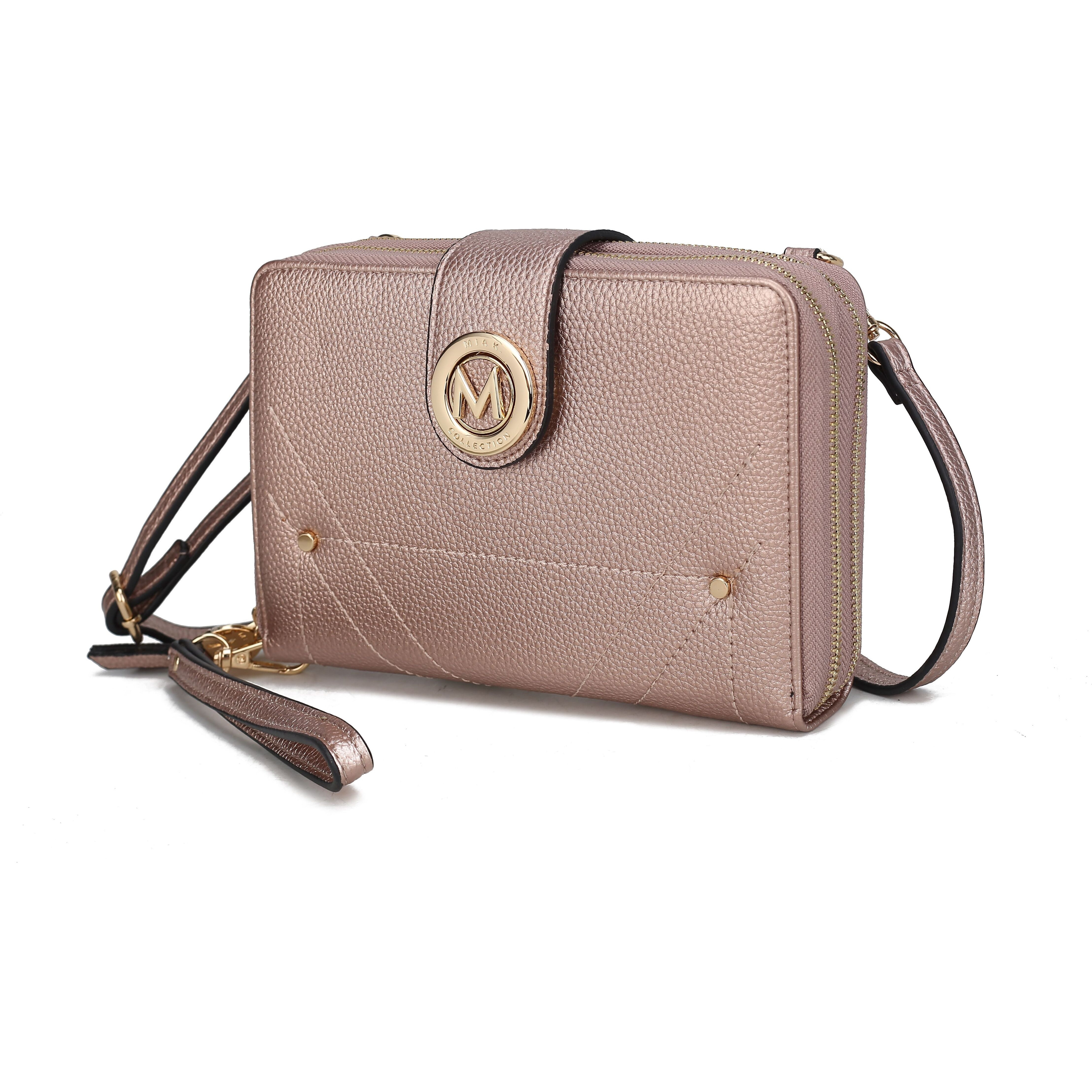 MKF collection Sage cell phone Wallet crossbody Handbag with Optional Wristlet by Mia K(D0102H9XVMV)