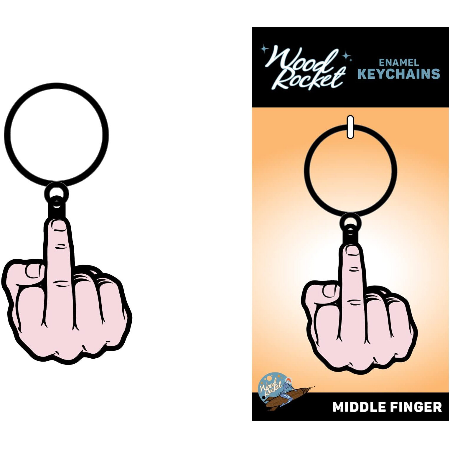 Sex Toy Keychain Middle Finger