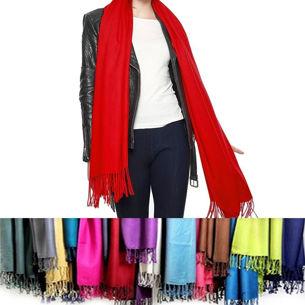 Privilege Pashmina Shawls With Fringe Benefits(D0102HEYQIY.)