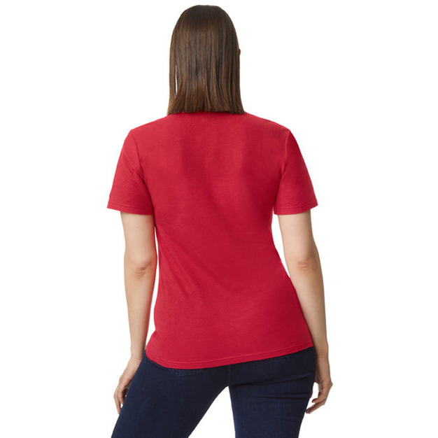 Ladies Softstyle Double Pique Polo - cHERRY RED - S(D0102H7Y8QP)