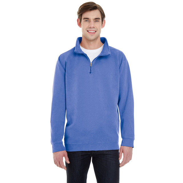 Adult Quarter-Zip Sweatshirt - TRUE NAVY - S(D0102H78S3X)