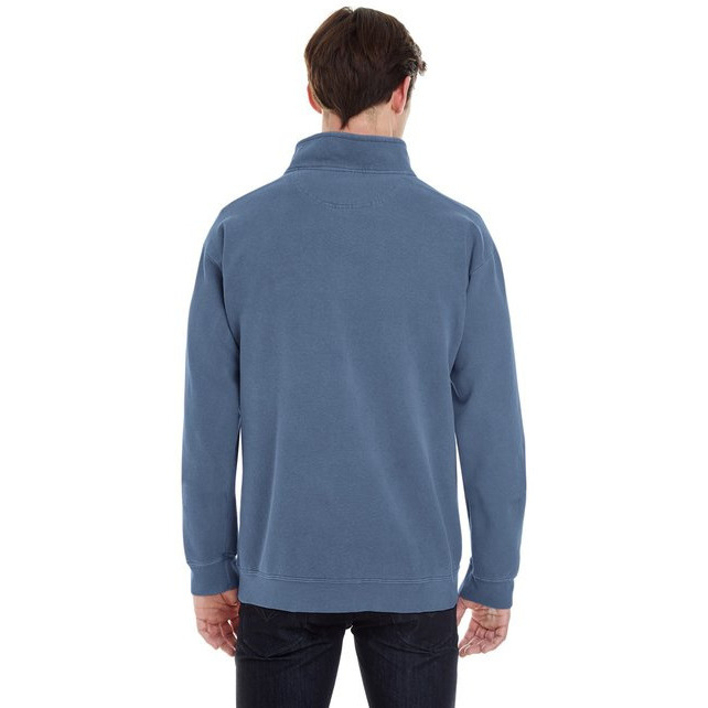 Adult Quarter-Zip Sweatshirt - TRUE NAVY - S(D0102H78ST8)