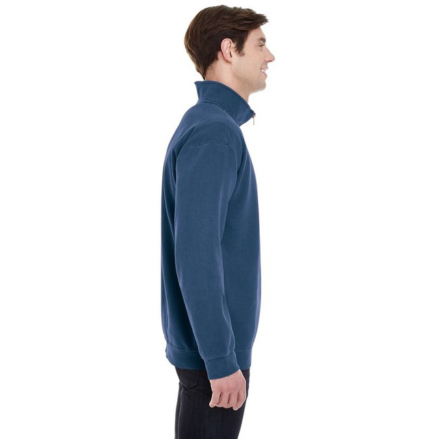Adult Quarter-Zip Sweatshirt - TRUE NAVY - S(D0102H78S4X)