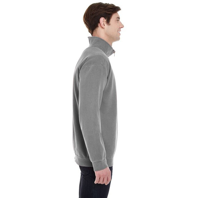 Adult Quarter-Zip Sweatshirt - TRUE NAVY - S(D0102H789X6)