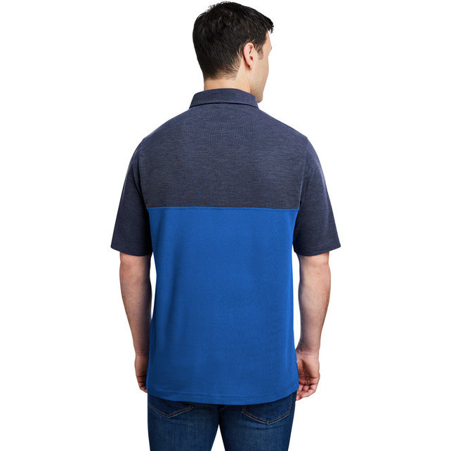 Mens Fusion chromaSoft colorblock Polo - cARBON cRBN HTH - 5XL(D0102H7Z3V6)