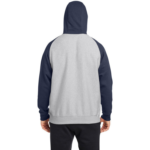 Unisex Zone HydroSportHeavyweight colorblock Hooded Sweatshirt - ATH HT SP DK NV - XS(D0102H78SAP)