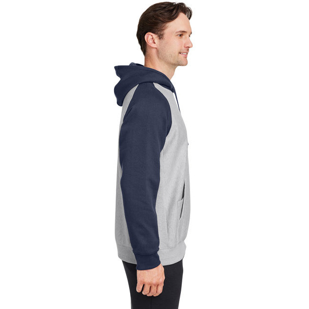 Unisex Zone HydroSportHeavyweight colorblock Hooded Sweatshirt - ATH HT SP DK NV - XS(D0102H78SAP)