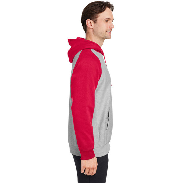 Unisex Zone HydroSportHeavyweight colorblock Hooded Sweatshirt - ATH HT SP DK NV - XS(D0102H78S9P)