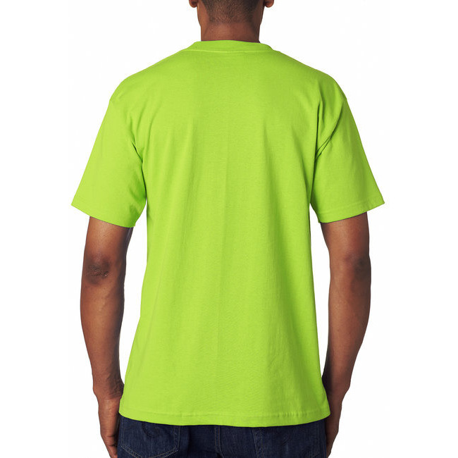 Adult 61 oz 100% cotton Pocket T-Shirt - ASH - S(D0102H7DT46)