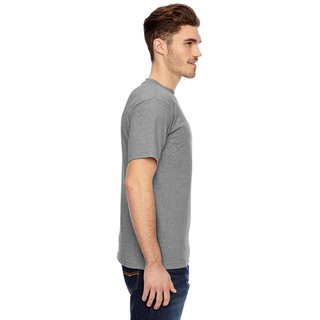 Adult 61 oz 100% cotton Pocket T-Shirt - ASH - S(D0102H7DUPP)