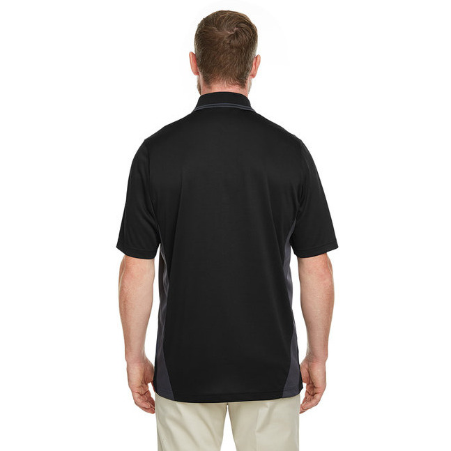 Mens Tall Flash Snag Protection Plus IL colorblock Polo - BLAcK SNRY YLLW - LT(D0102H7ZFZP)