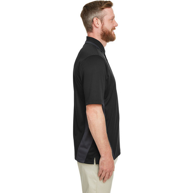 Mens Tall Flash Snag Protection Plus IL colorblock Polo - BLAcK SNRY YLLW - LT(D0102H7ZFZP)
