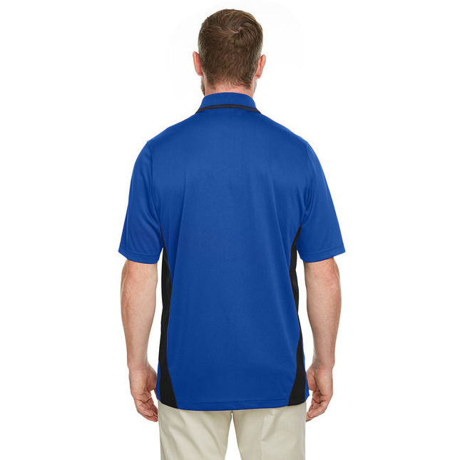 Mens Tall Flash Snag Protection Plus IL colorblock Polo - BLAcK SNRY YLLW - LT(D0102H7ZF86)