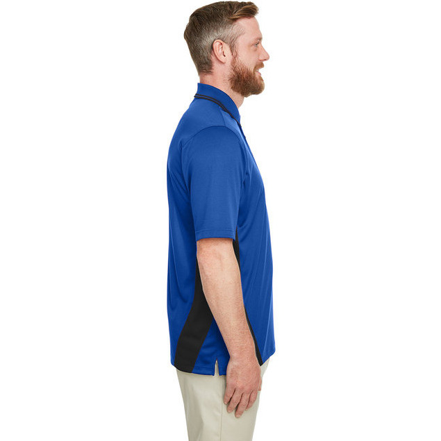 Mens Tall Flash Snag Protection Plus IL colorblock Polo - BLAcK SNRY YLLW - LT(D0102H7ZF86)