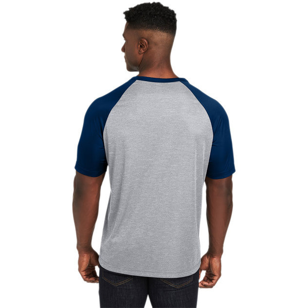 Unisex Zone colorblock Raglan T-Shirt - ATH HT SP DK NV - XS(D0102H7ZZ9P)