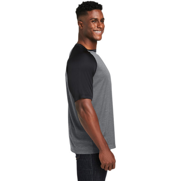Unisex Zone colorblock Raglan T-Shirt - ATH HT SP DK NV - XS(D0102H7ZZ98)