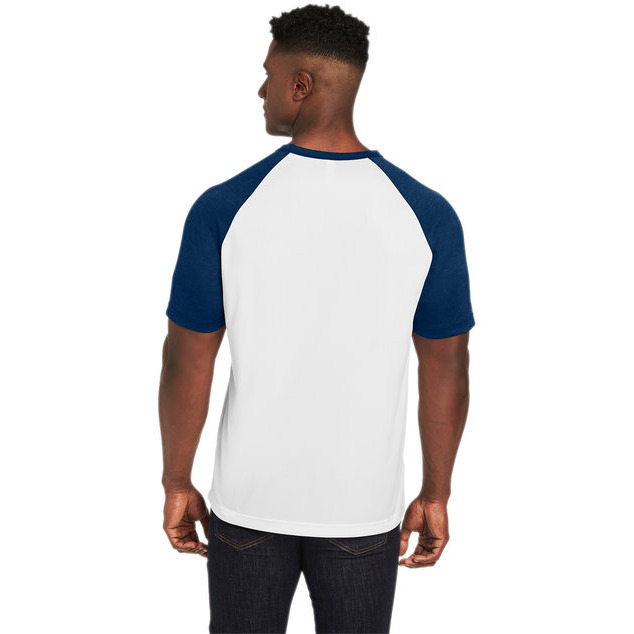 Unisex Zone colorblock Raglan T-Shirt - ATH HT SP DK NV - XS(D0102H7ZZ08)
