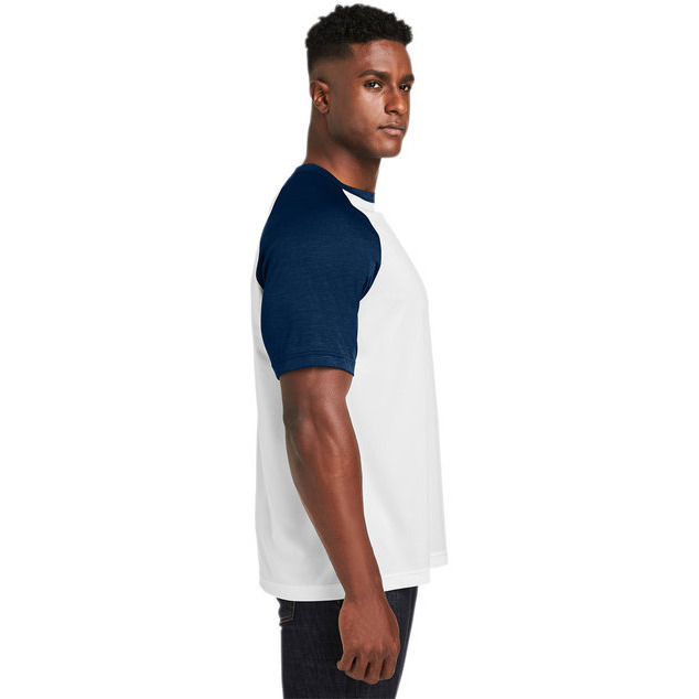 Unisex Zone colorblock Raglan T-Shirt - ATH HT SP DK NV - XS(D0102H7ZZ08)