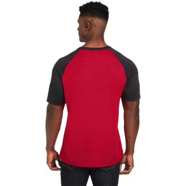 Unisex Zone colorblock Raglan T-Shirt - ATH HT SP DK NV - XS(D0102H7ZZRT)