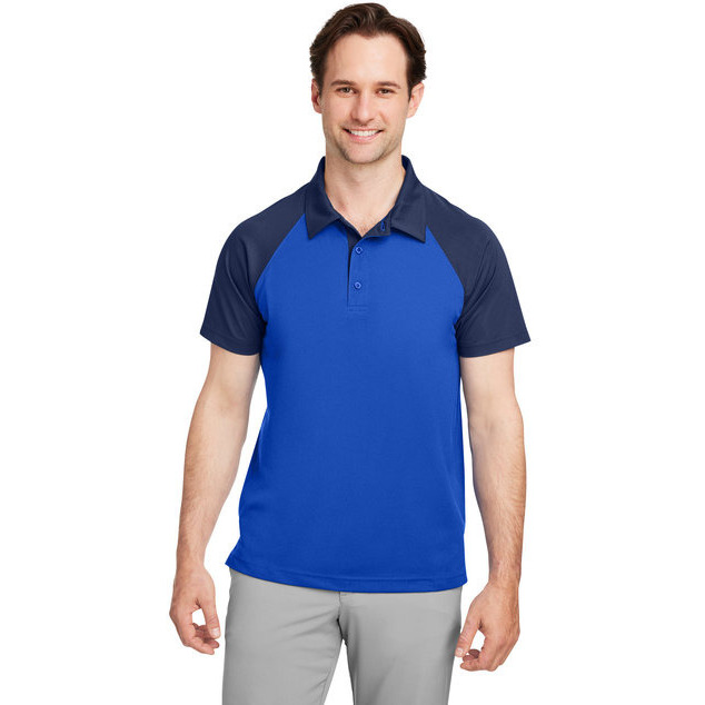 Mens command Snag-Protection colorblock Polo - SP DK NV SP gRP - XS(D0102H78ETT)