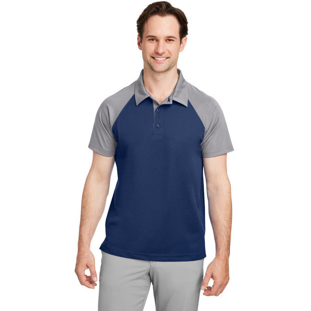 Mens command Snag-Protection colorblock Polo - SP DK NV SP gRP - XS(D0102H78EF6)