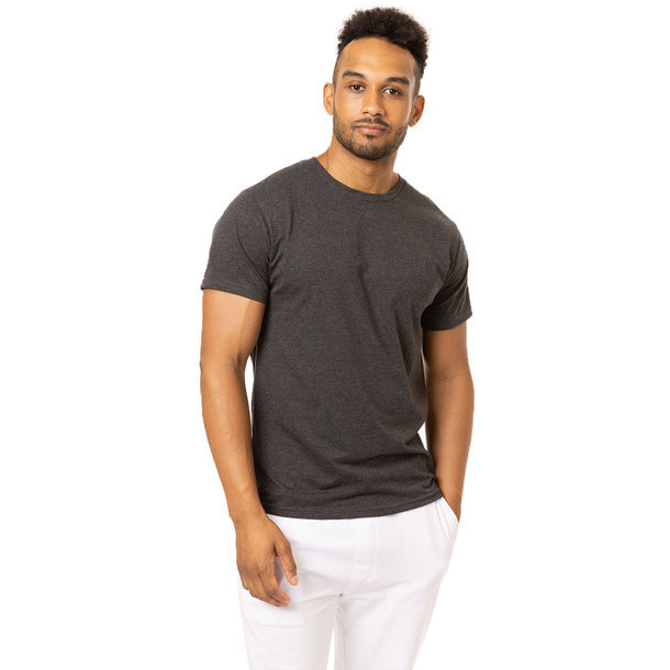 Unisex committed cVc T-Shirt - cHARcOAL HEATHER - S(D0102H7Z2SX)