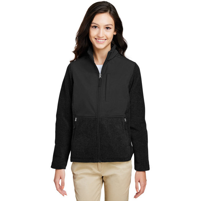 Ladies Journey Summit Hybrid Full-Zip - BLAcK BLAcK - XS(D0102H789D6)