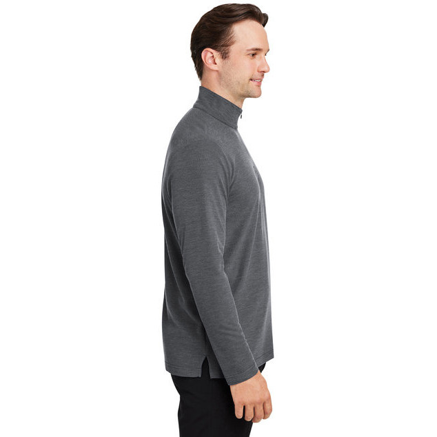 Mens Fusion chromaSoftPique Quarter-Zip - BLAcK - S(D0102H7ZVEP)