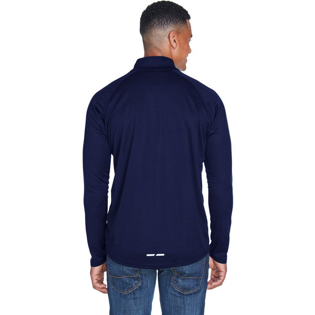 Mens Radar Quarter-Zip Performance Long-Sleeve Top - BLK TRU ROYAL - L(D0102H7ZKL8)