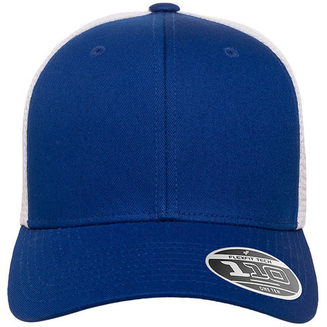 Flexfit 110 Adult Adjustable Mesh cap - BLAcK WHITE - OS(D0102H78B26)