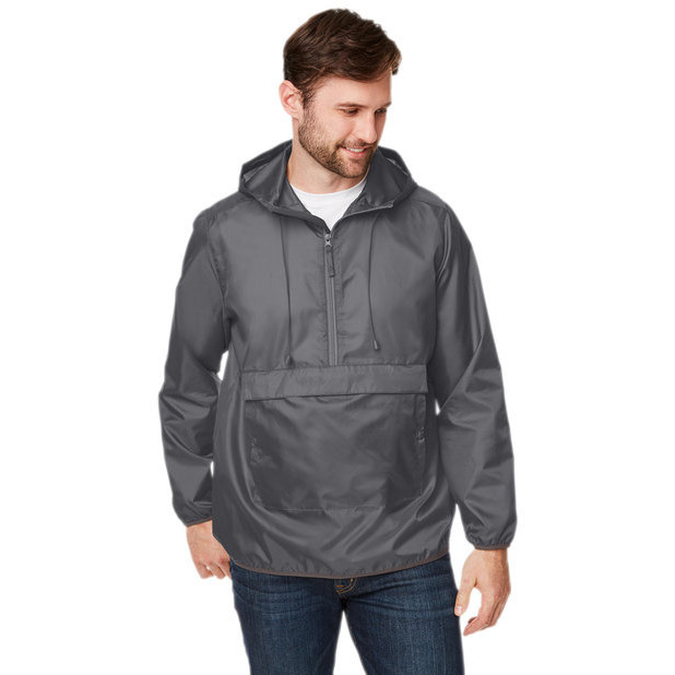 Adult Zone Protect Packable Anorak Jacket - BLAcK - XS(D0102H7ZMAT)
